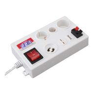 Jectse Testeur D'ampoule LED, Testeur de Courant/Tension/Puissance avec Affichage LED, Boîte de Testeur de Lampe à LED Multifonction pour B22 E14 E27 GU10 G4 à G12 G9 (Plug UE 85-265V)
