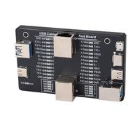 Jectse Testeur de Câble de Données, 32 Voyants LED Multifonctions, Carte de Détection USB 3.0 Type C RJ45, Prise en Charge Micro B Type B, pour Test de Câble de Données