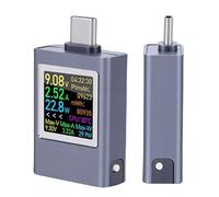 Jectse Testeur de Puissance USB C, Testeur de Puissance USB, Multimètre Numérique à écran Couleur, 6 Modes D'affichage et Rotation à 360 Degrés, pour Chargeur D'appareils électroniques