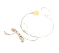 Jectse Tête Assemblée Microphone Ventor Microphone Ultra-Petit pour Serrer Confortablement pour Porter pour Les Chaînes de Télévision et Les Espaces Ronds Beige 1 X Fixe