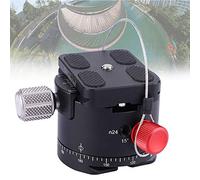 Jectse Tête de Balle de stabilité à 360 Degrés Panoramic High Stability Balle for Camera Tripod, Portable Light Trépied Head for Photographer Lovers, Aluminium Ally Black DH-50 Night Panorama (DH-50)