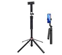 Jectse Trépied de Perche à Selfie avec Suivi Automatique du Visage, Rotation de 180 Cm à 360 ° avec Télécommande pour Caméra d'action de Téléphone Vlog Streaming en Direct