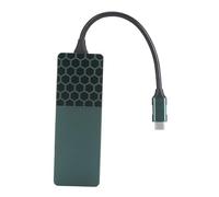 Jectse Type -C Acositez la Station D'amarrage allié D'aluminium 7 dans 1 HUB USB3.0 PD pour OS X OS