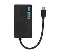 Jectse Type -C -Hub Ultra Slim 4 Port USB 3.0 Hub Good Warmth Dissipation Portable Data for U Hard Drives Keyboard Mouse pour OS X 10.0+ (Black)