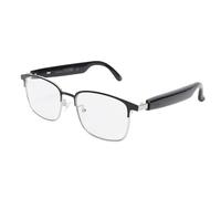 Jectse Verres Bluetooth Intelligentes pour Femmes Hommes, Verres Légers Bleus avec Haut-Parleur Microphone Contrôle Vocal, Bluetooth Audio Lunettes de Soleil Intelligentes pour la Musique (Silver)