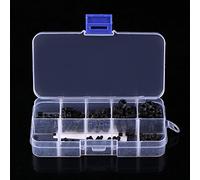 Jectse Vis de Réglage, Kit d'assortiment de Vis de Réglage 200 Pièces, Acier allié à Teste de coupé à Testete Hexagonale Polyvalente, Avec Boîte en Plastique