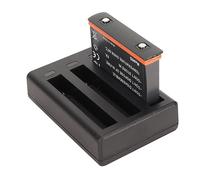 Jectse X3 Triple Smart Battery Chargeur avec Type -C Câble de Chargement pour Les Batteries Haute Performance, pour Les Amateurs de Caméras d'action