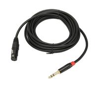 Jectse Xlr Femelle jusqu'à 1/4 Pouce TRS Cable Câble Microphone équilibré Permanent pour les Enregistrements de Studio, Live House, Home Cinéma 16,4ft
