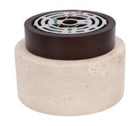 Jectse Yellow Travertine Ceiling Light, Japanese Style Flush Mount Lamp | Plafonnier du milieu du siècle avec cadre en fer, douille E26/E27 pour couloir, foyer, entrée