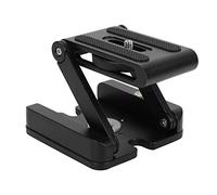 Jectse Z Flex Tilt Pan Tripod Head Test Ball Test Rapide-Plate-Plateau, Angle Réglable pour la Caméra DSLR, Conception Compacte pour Le Voyage, Noir