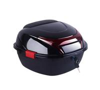JEDAL Top Case pour Moto 35L Coffre De Moto, Valise pour Moto avec Serrure De Sécurité, Moto Top Box pour Casque Bagages, Noir, Blanc, Vin Rouge (Couleur : Noir)