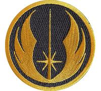 Jedi Order Patch brodé thermocollant 75 mm Or et Noir