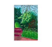 JEDSLLA David Hockney Impression sur toile rétro - Décoration murale moderne pour chambre à coucher, salon - 60 x 90 cm - Style sans cadre