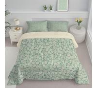 JEDTAKCT Couette sans Housse Lavable Tourbillon Rustique, Couette Réversible Ete Sarcelle Legere Fine - Douce Confortable, 4 Saisons Respirante Edredon Microfibre, 240X220Cm, Géométrique Abstrait