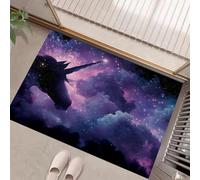 JEDTAKCT Paillasson D'Intérieur 40X60Cm, Tapis Entree Interieur Lavable Nébuleuse De Pégase Univers Mystérieux, TPR Antidérapant, Tapis Interieur pour Entrées Portes D'Entrée Couloirs, Violet