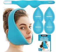 JEDWKFA Poche de Glace de Dents Sagesse, Poche Froid Dents de Sagesse, Lot de 4 Gel Chaud et Froid Réutilisable, pour L'extraction des Dents de Sagesse, le Menton, Soulager la Douleur