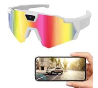 Jeeeun 2026 Baseball Glasses with Camera, 4K POV Smart Glasses for Men and Women, Sunglasses with Audio Video Recording (Colorful)