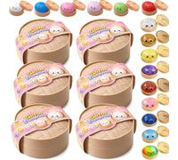 Jeeeun 2026 New Dumpling Squishy Mystery Box | Fun Surprise & Stress Relief for Busy Days Ages, Random Colors (6 Packs)
