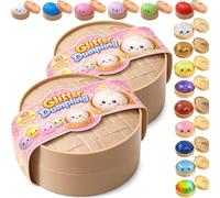 Jeeeun 2026 New Dumpling Squishy Mystery Box | Fun Surprise & Stress Relief for Busy Days Ages, Random Colors (2 Packs)