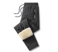 Jeeeun 2027 New Unisex Thermal Fleece Lined Waterproof Pants