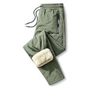 Jeeeun 2027 New Unisex Thermal Fleece Lined Waterproof Pants