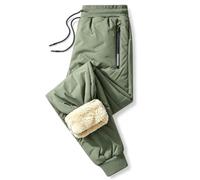 Jeeeun 2027 New Unisex Thermal Fleece Lined Waterproof Pants
