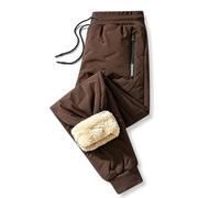 Jeeeun 2027 New Unisex Thermal Fleece Lined Waterproof Pants