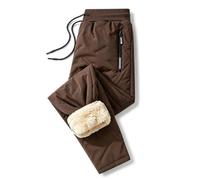 Jeeeun 2027 New Unisex Thermal Fleece Lined Waterproof Pants