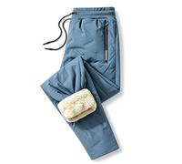 Jeeeun 2027 New Unisex Thermal Fleece Lined Waterproof Pants