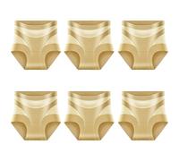 Jeeeun 6pcs Womens Unique Underwear Tummy Control, High Waisted for a Smooth Silhouette, Everyday Comfort & Invisible Fit (6pcs_C,TTG)