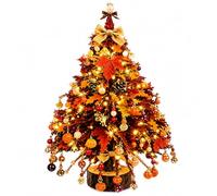 Jeeeun Beaded Christmas Tree Kit with Lights, Beaded Christmas Tree Kit for DIY Enthusiasts, Craft Lovers, Seasonal Decor Enthusiasts (Autumn Glow)