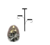 Jeeeun Black Triple Tree Topper, Candle Holder Tree Topper, Topper Candle Holder, Unique Tree Topper Light Up Christmas Tree Decor (60cm)