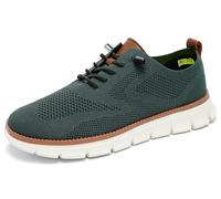 Jeeeun Breeze Shoes for Men Lightweight Comfortable Breathable Both Stylish and Functional (Green-White,EU 42)