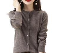 Jeeeun Cashmere Cardigans for Women, Cashmere Cardigan, Crochet Sweaters for Women (Camel,Medium)