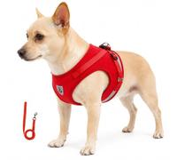 Jeeeun Cat Harness and Leash Set, Escape Proof Vest for Small Dogs (#B) | Polyester mesh vest distributes leash pressure across the chest for comfortable control