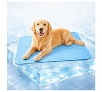 Jeeeun Dog Cooling Mat, Cooling Mat for Dogs with Cool-to-Touch Ice Silk, Washable Pet Mats for Crate, Sofa, Car and Indoor Outdoor (XL - 39.4" x 27.6",Blue)