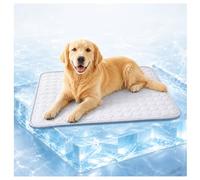 Jeeeun Dog Cooling Mat, Cooling Mat for Dogs with Cool-to-Touch Ice Silk, Washable Pet Mats for Crate, Sofa, Car and Indoor Outdoor (XL - 39.4" x 27.6",Gray)