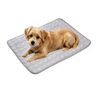 Jeeeun Dog Cooling Mat, Ice Silk Pet Cooling Mat for Large Small Dogs, Soft Washable Non Slip (Medium,Gray)