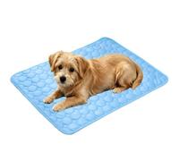 Jeeeun Dog Cooling Mat, Ice Silk Pet Cooling Mat for Large Small Dogs, Soft Washable Non Slip (X-Large,Blue)