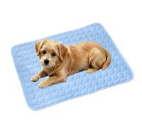 Jeeeun Dog Cooling Mat, Ice Silk Pet Cooling Mat for Large Small Dogs, Soft Washable Non Slip (X-Small,Light Blue)