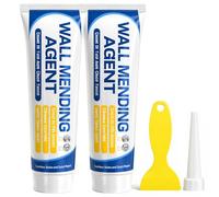 Jeeeun Drywall Repair Kit | Wall Mending Agent 2026 Upgraded | Multi Functional Wall Filler | Easy DIY Wall Patch for Home Improvement | Portable Wall Repair Paste with Scraper (2PCS)