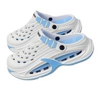 Jeeeun Garden Clogs, Unisex Wide Fit EVA Shoes with Arch Support (Blue,44/45)
