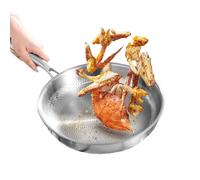 Jeeeun Hammered Titanium Pan 2025 New - Pure Titanium Pro Frying Pan - Non Stick, Dishwasher Safe, Induction Ready - Ultra Durable Scratch-Resistant & Even Heating (11.81in)