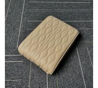 Jeeeun Memory Cotton Car Armrest Box Pad, Car Armrest Cushion, Leather Waterproof Vehicle Armrests Box Pad, Universal for SUV Truck RV and More (Beige,L)