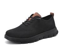 Jeeeun Men's Dress Sneakers Business Casual Walking Shoes Breathable Memory Foam Lightweight Work Oxfords (Style D,46)