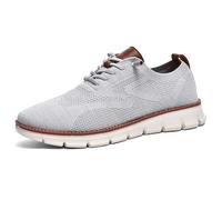 Jeeeun Men's Dress Sneakers Business Casual Walking Shoes Breathable Memory Foam Lightweight Work Oxfords (Style F,42)