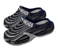Jeeeun Men's Garden Clogs, Waterproof EVA Summer Shoes with Arch Support (Black,8-9 Women/7-7.5 Men)