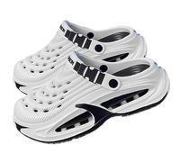 Jeeeun Men's Garden Clogs, Waterproof EVA Summer Shoes with Arch Support (White,10.5-11 Women/9-9.5 Men)