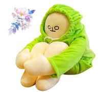 Jeeeun Midlife Crisis Bob Toy, Banana Man Plush Toy, Banana Man Plush Doll with Magnet (Green,18cm)