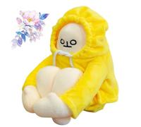 Jeeeun Midlife Crisis Bob Toy, Banana Man Plush Toy, Banana Man Plush Doll with Magnet (Yellow,65cm)